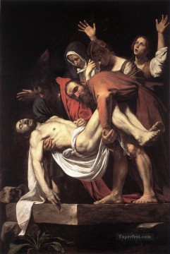 Caravaggio Painting - El Entierro Caravaggio